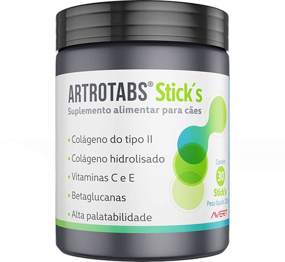 Suplemento Alimentar Avert Artrotabs Stick's para Cães - 30 Stick's