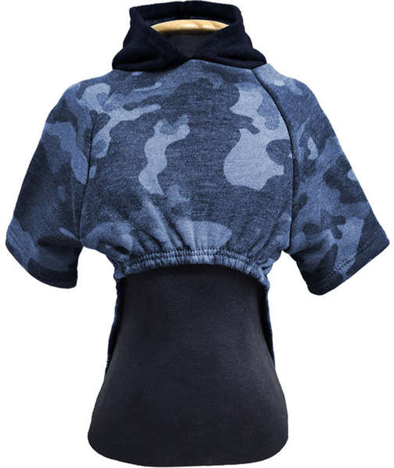 Blusa Moletom Militar Azul - Tam. 18