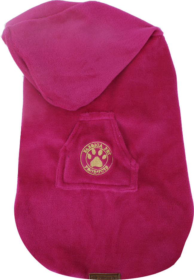 Blusa com Capuz Fábrica Pet Plush Rosa - Tam. 05
