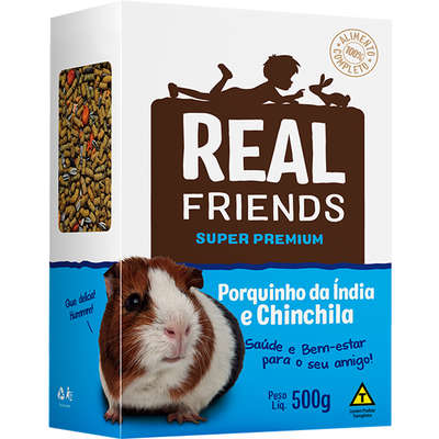 Ração Zootekna Super Premium Real Friends para Porquinho da Índia e Chinchila