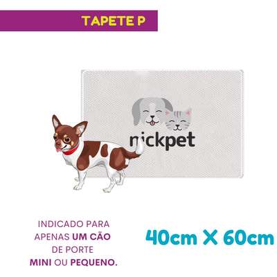 Tapete Higiênico Lavável Nickpet Tapet Mini Pets para Cães