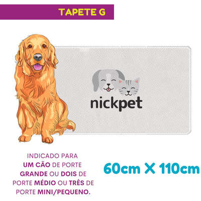 Tapete Higiênico Lavável Nickpet Tapet Nickpet Light para Cães