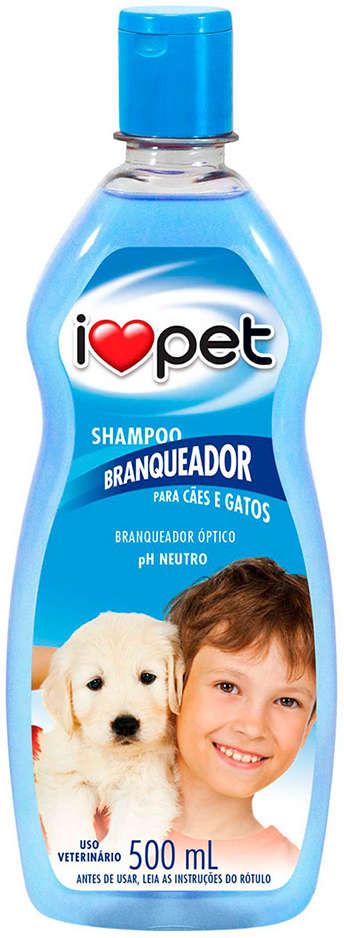 Shampoo I Love Pet Branqueador para Cães e Gatos - 500 mL