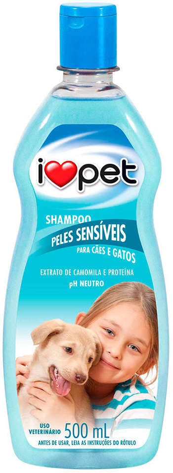 Shampoo I Love Pet Peles Sensíveis para Cães e Gatos - 500 mL