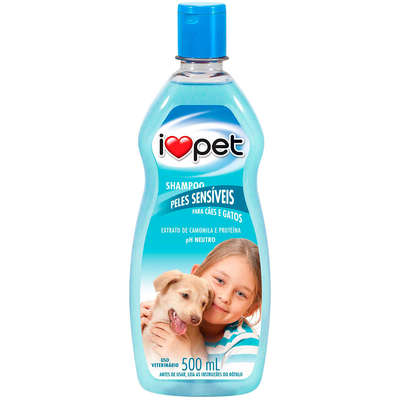 Shampoo I Love Pet Peles Sensíveis para Cães e Gatos