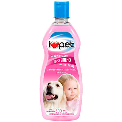 Condicionador I Love Pet Rinse Brilho para Cães e Gatos