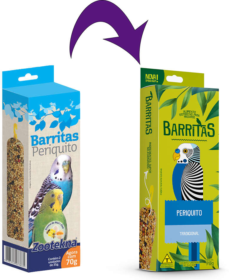 Alimento Zootekna Barrita Periquito - 70 g