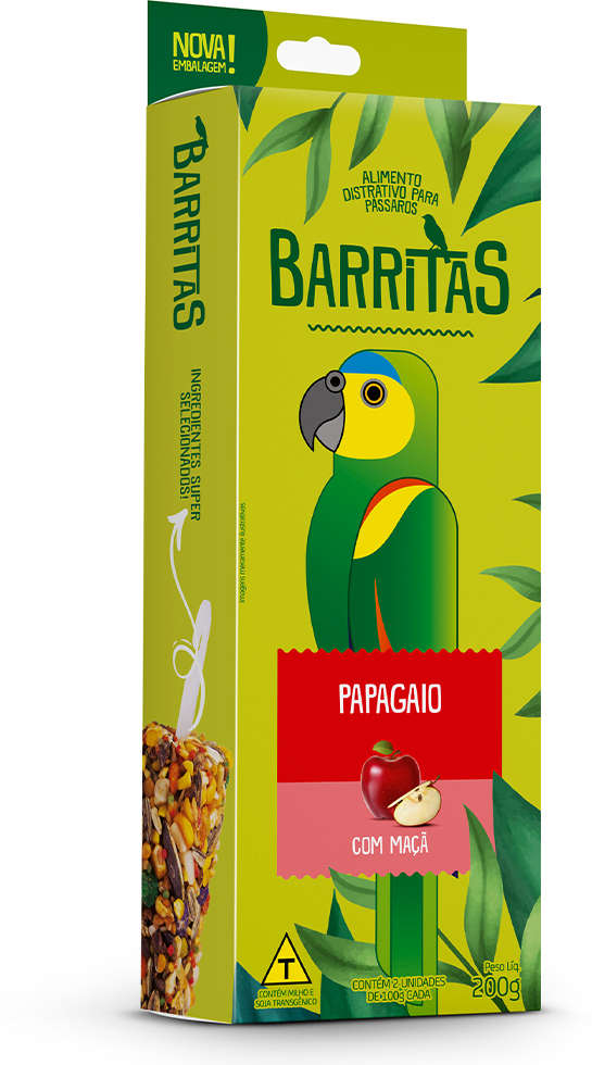 Barritas Zootekna com Maçã para Papagaio - 200 g