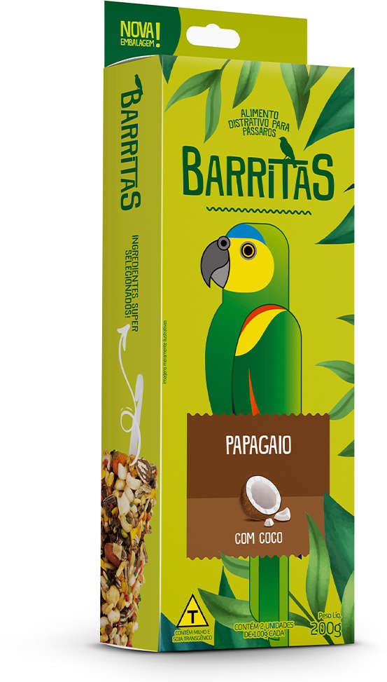 Barritas Zootekna com Coco para Papagaio - 200 g