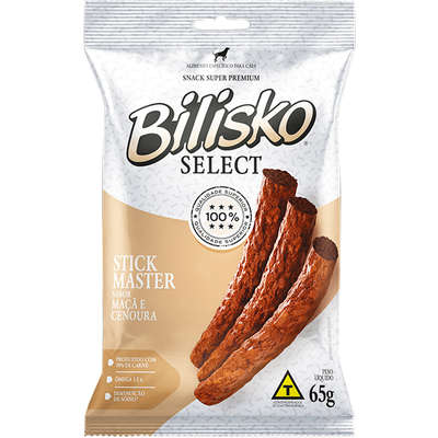 Snacks Bilisko Palitos Maçã e Cenoura para Cães