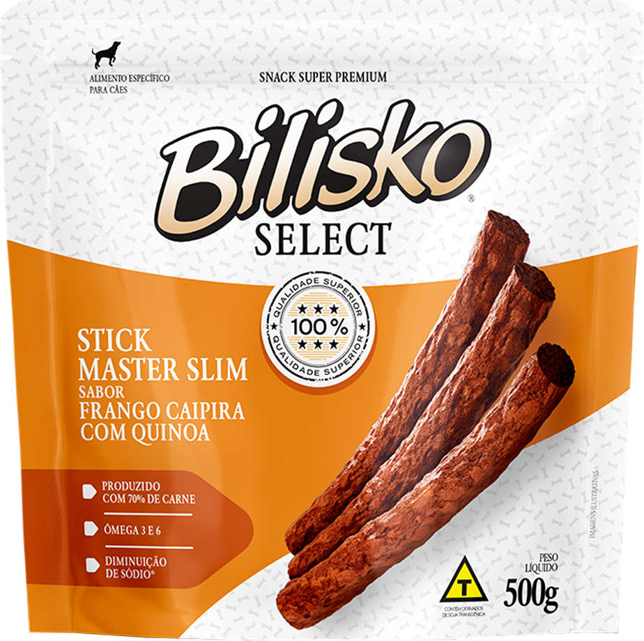 Snack Bilisko para Cães Sabor Frango Caipira com Quinoa - 500g