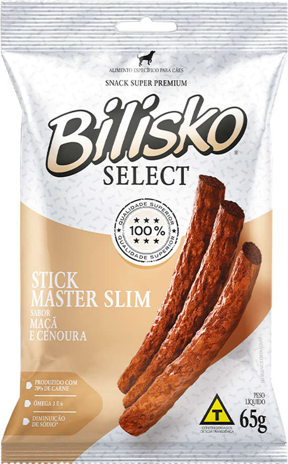 Snack Bilisko para Cães Sabor Cenoura e Maçã - 65g
