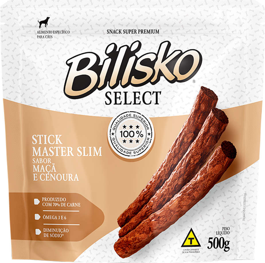 Snack Bilisko para Cães Sabor Cenoura e Maçã - 500g