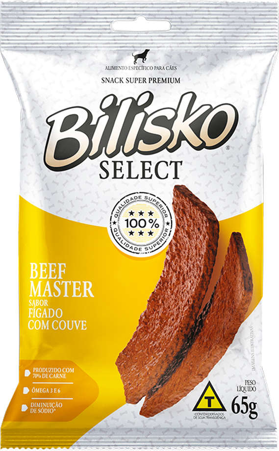 Snack Bilisko para Cães Sabor Fígado e Couve - 65g