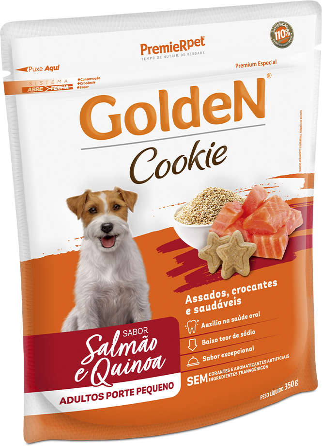 Biscoito PremieR para Cães Adultos Porte Pequeno Sabor Quinoa e Salmão - 350g