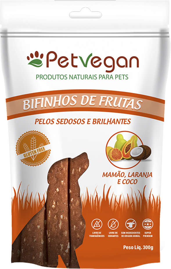 Bifinho PetVegan para Cães Sabor Coco e Laranja - 300g
