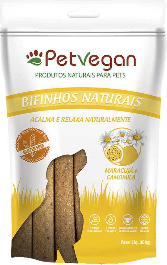 Bifinho PetVegan para Cães Sabor Camomila e Maracujá - 300g