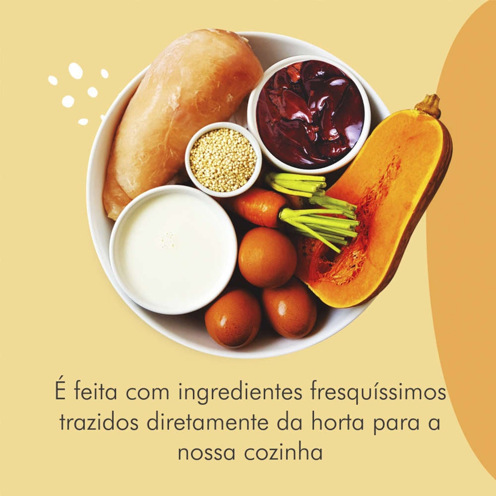 Comidinha Orgânica All Love Frango, Ovo, Brocólis, Aveia & Cúrcuma para Gatos - 900 g