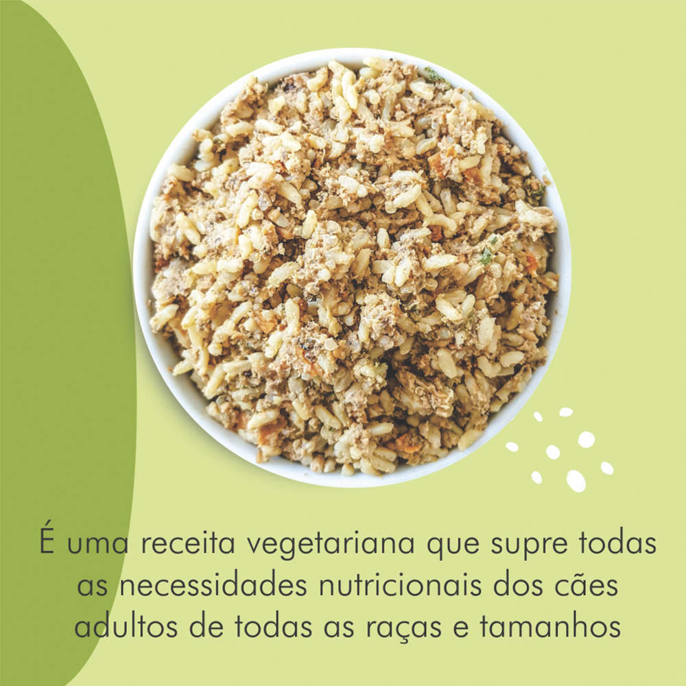 Comidinha Orgânica All Love Veggie Ovo, Quinoa, Abóbora, Chia, Brócolis, Goiaba & Grão de Bico para Cães Adultos - 1Kg