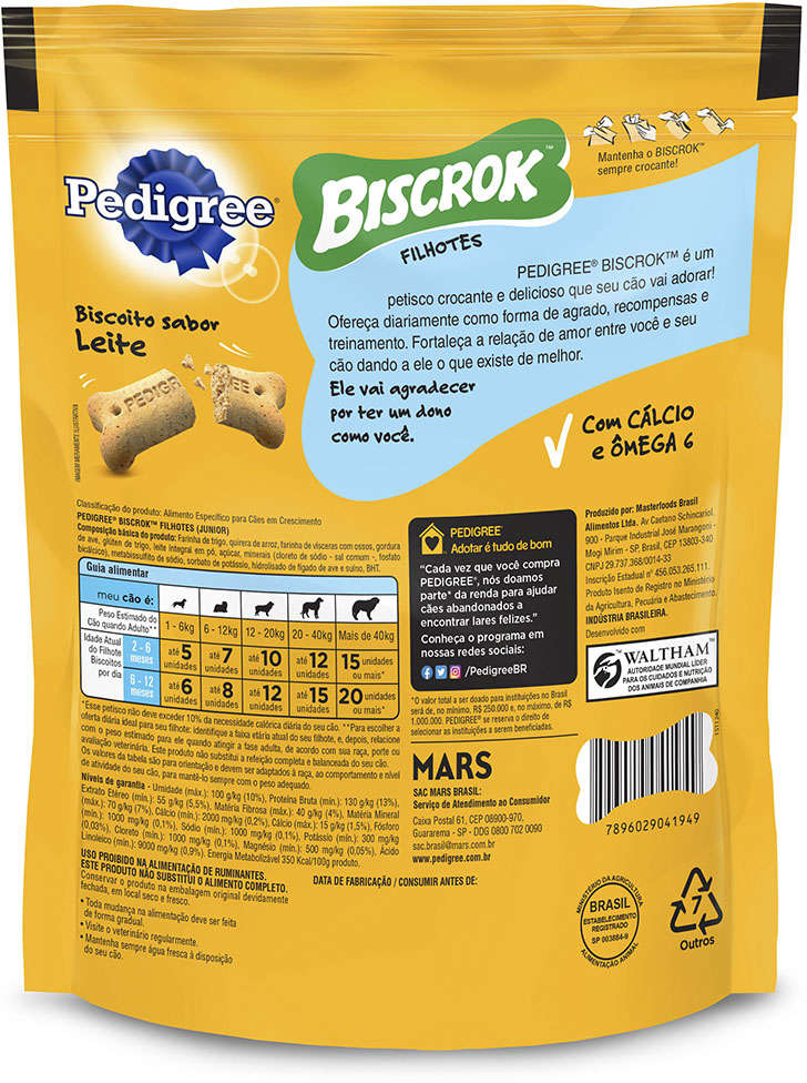 Biscoito Pedigree Biscrok para Cães Filhotes - 300g
