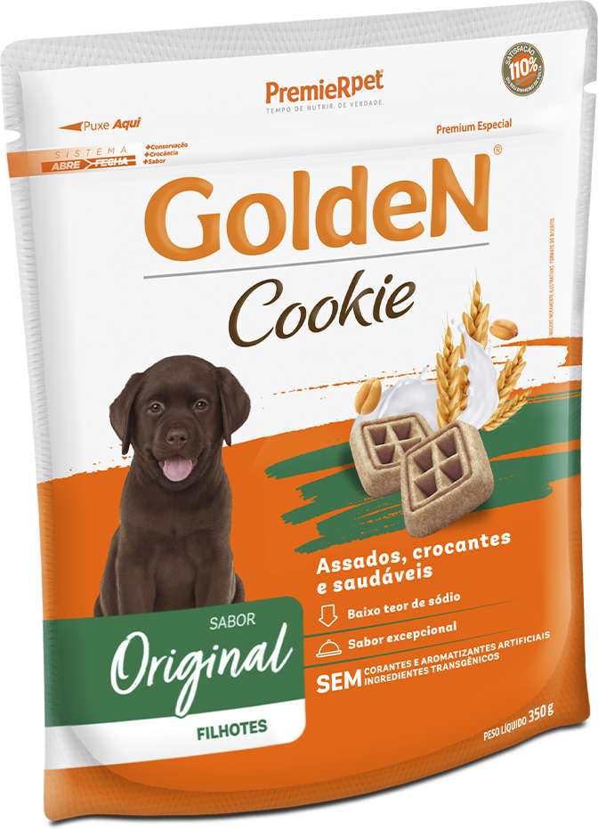 Biscoito GoldeN para Cães Filhotes Porte Médio Sabor Original - 350g
