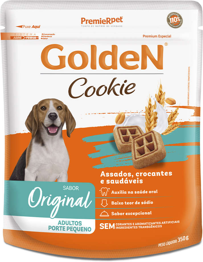 Biscoito GoldeN para Cães Adultos Porte Pequeno Sabor Original - 350g