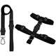Kit Guia Premium + Peitoral H Dog Trip Brasil Classic Black para Cães