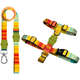 Kit Guia Premium + Peitoral H Dog Trip Brasil Sunset para Cães