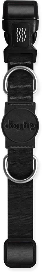 Coleira Premium Dog Trip Brasil Classic Black para Cães - Tam. P