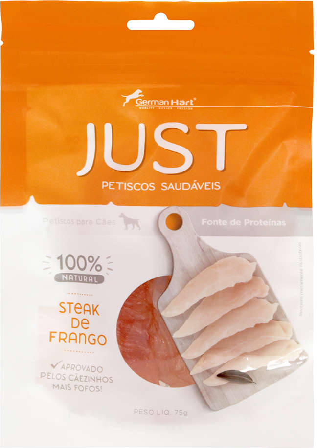 Petisco Just para Cães Sabor Steak de Frango - 75g