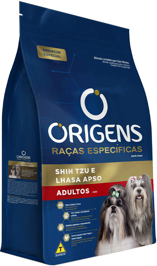 Ração Seca Origens Raças Específicas para Cães Adultos das Raças Shih Tzu e Lhasa Apso - 10,1Kg