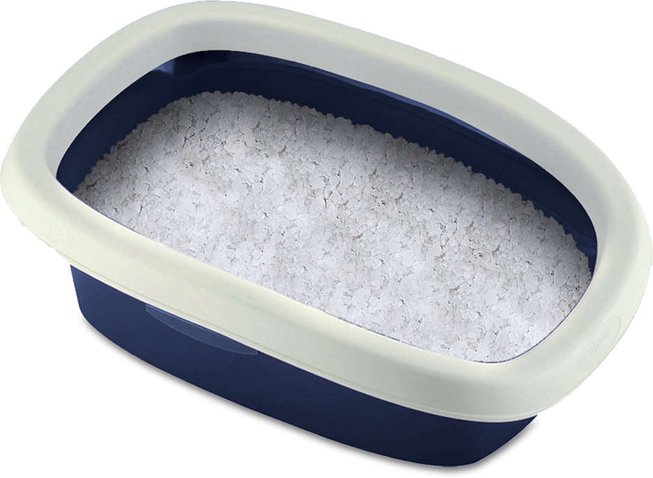 Bandeja de Areia Chalesco Azul para Gatos - Tam. 02