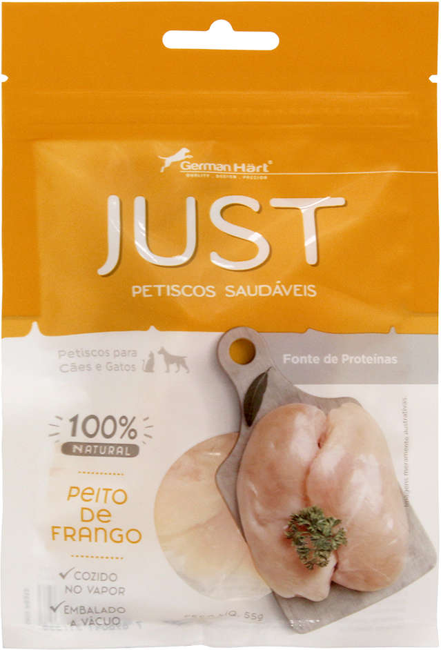 Petisco Just para Cães Sabor Frango Cozido - 55g