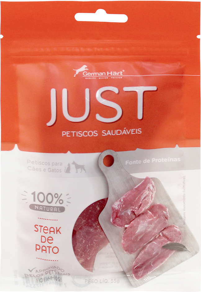 Petisco Just para Cães Sabor Steak de Pato - 55g