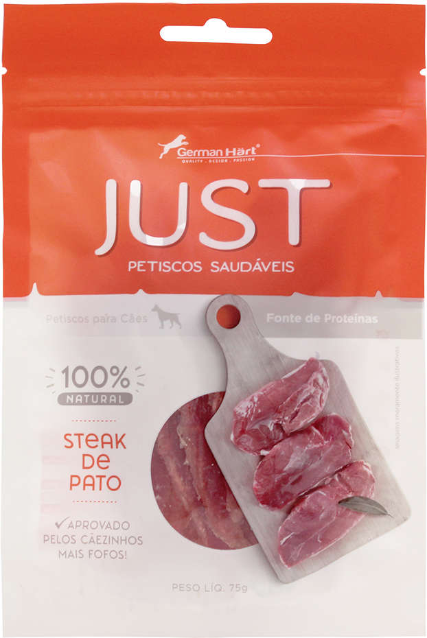 Petisco Just para Cães Sabor Steak de Pato - 75g