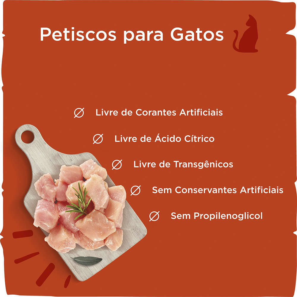 Petisco Just para Gatos Sabor Frango - 55g