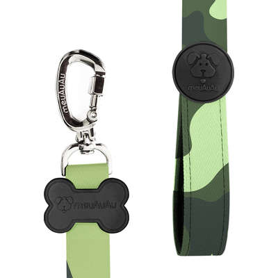 Peitoral H e Guia Camuflada para Cães