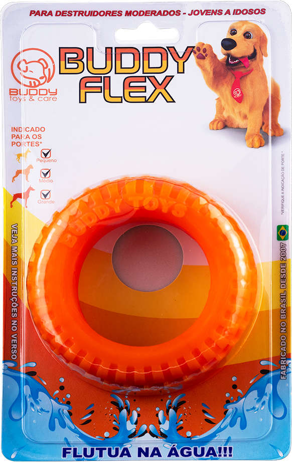 Brinquedo Buddy Toys Pneu Flex - Laranja