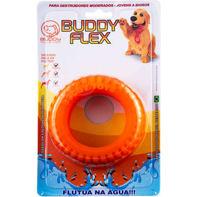 Brinquedo Buddy Toys Pneu Flex Laranja
