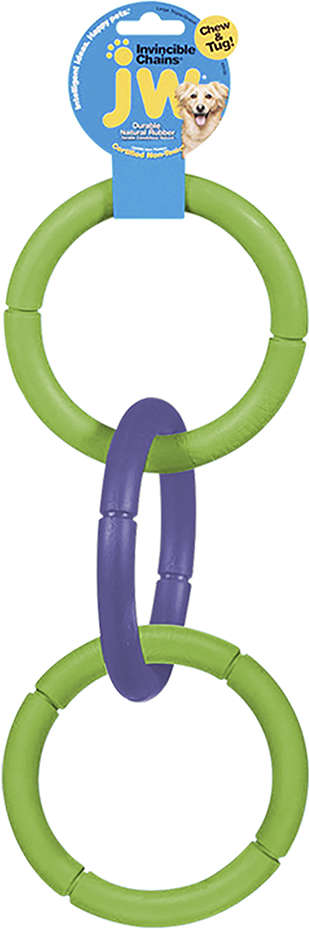 Brinquedo Corrente Invincible Verde para Cães - Tam. PP