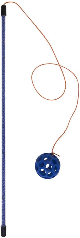 Brinquedo Varinha Holee Ball Azul para Gatos - Tam. Único