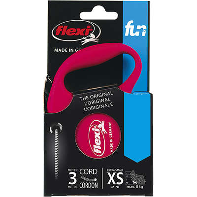 Guia Retrátil Corda FUN Vermelho