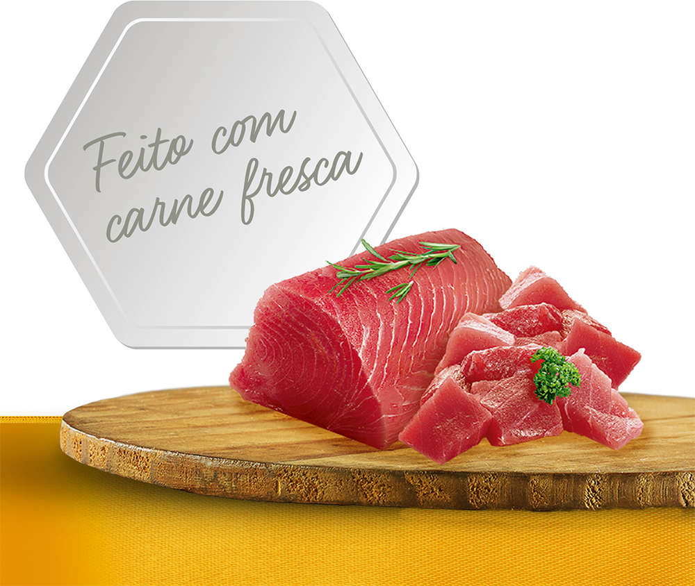 Ração Úmida Fórmula Natural Fresh Meat Gourmet Atum em Pedaços para Gatos Adultos - 70 g