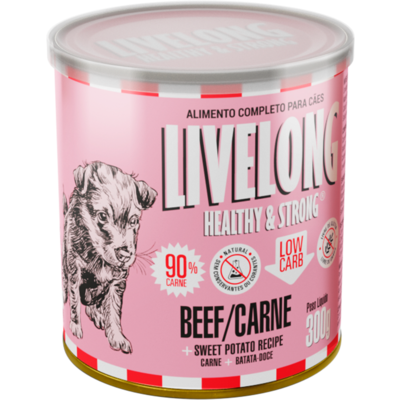Alimento Natural Livelong Sabor Carne para Cães
