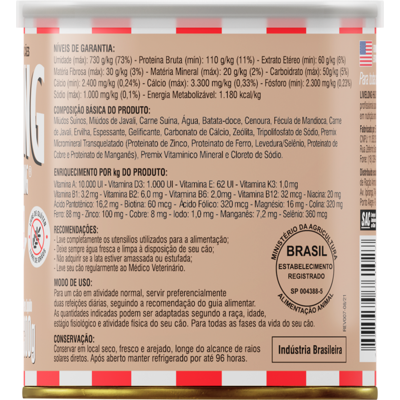 Alimento Natural Livelong Sabor Javali para Cães