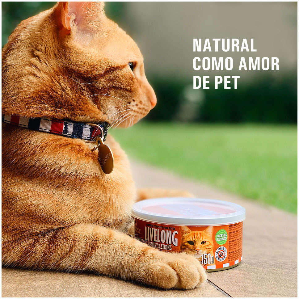 Alimento Natural Livelong Delícias de Aves para Gatos - 150 g