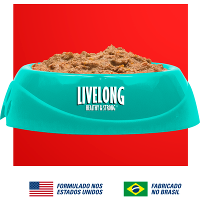 Alimento Natural Livelong Sabor Delícias de Carne para Gatos