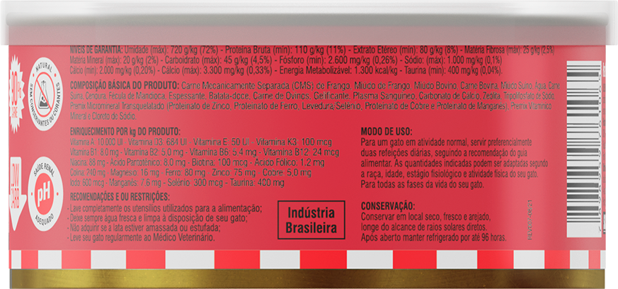 Alimento Natural Livelong Delícias de Carne para Gatos - 150 g