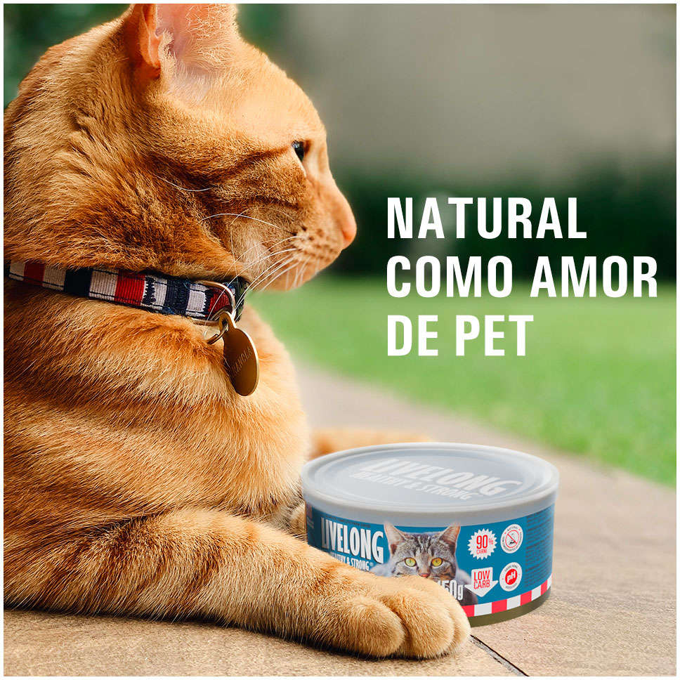Alimento Natural Livelong Delícias do Mar para Gatos - 150 g