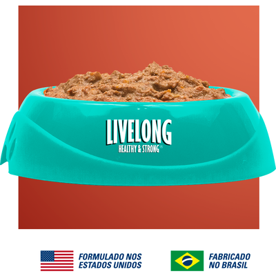 Alimento Natural Livelong Sabor Delícias de Aves para Gatos